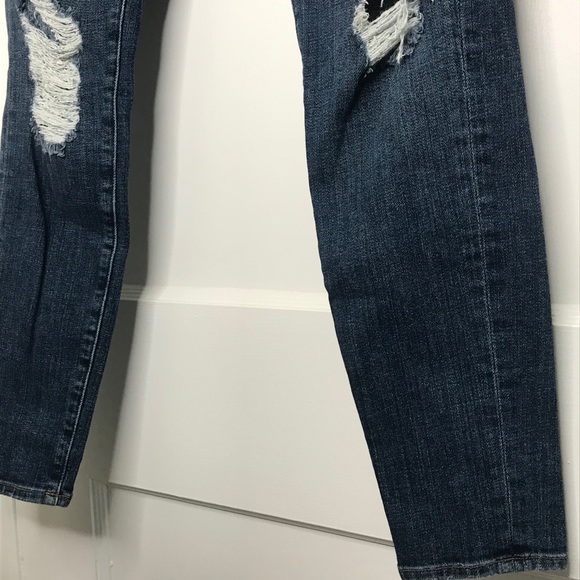 FRAME Denim Le Skinny De Jeanne Shredded Raw Size 28 - Picture 5 of 11